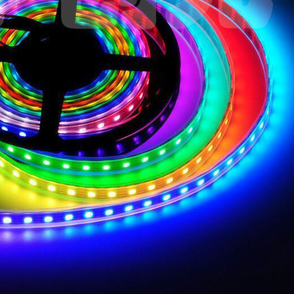 WS2811 DC5/12V Series Flexible LED Strip Lights, addressable Programmable Full Color Chasing, Outdoor Waterproof IP68, 300LEDs 16.4ft Per Reel By Sale WS2811 DC5/12V Series Flexible LED Strip Lights, addressable Programmable Full Color Chasing, Outdoor Waterproof IP68, 300LEDs 16.4ft Per Reel By Sale